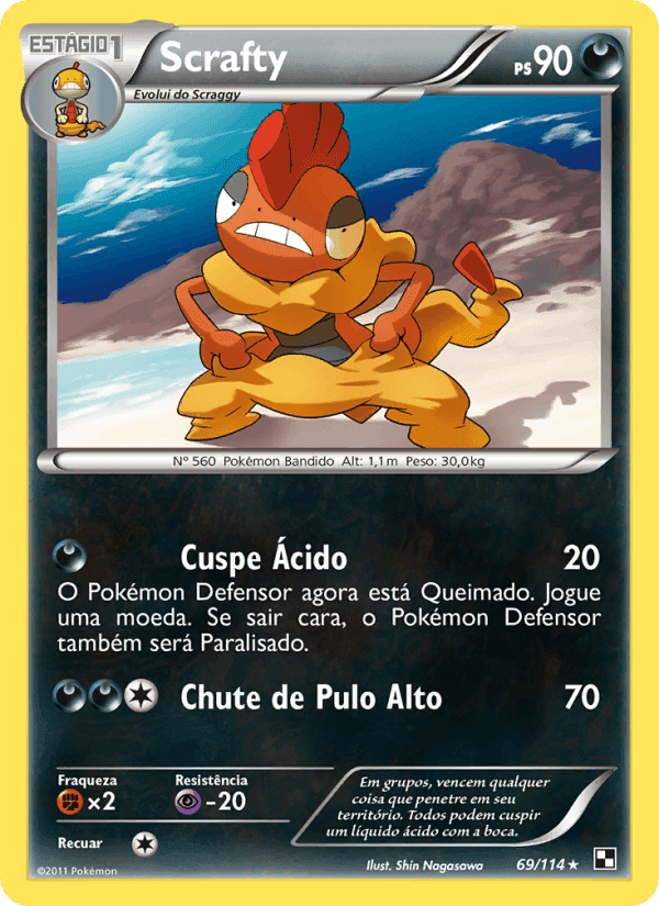 Scrafty, carta 69 de Black & White