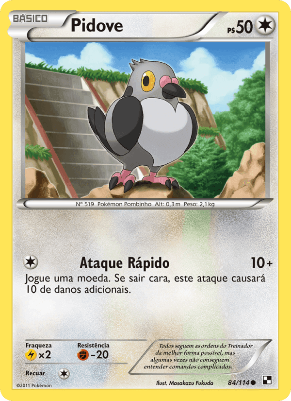 Pidove, carta 84 de Black & White