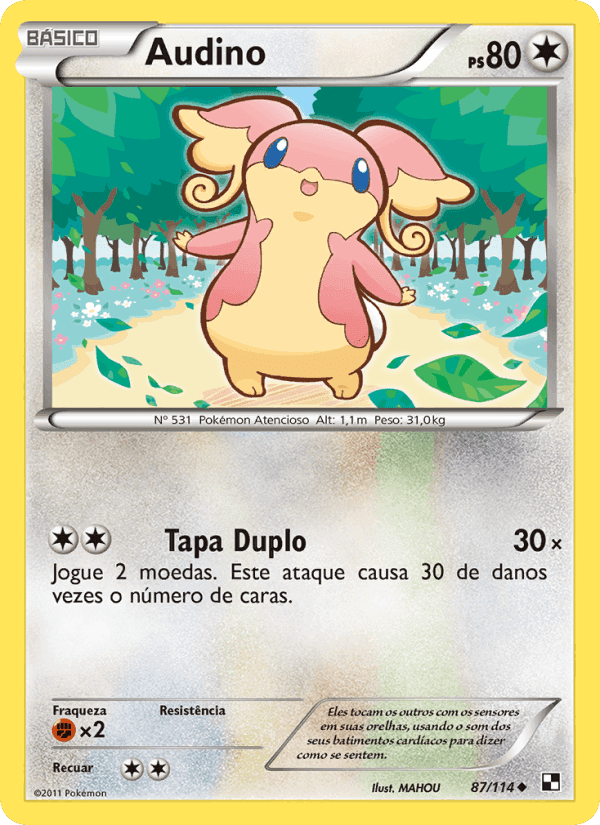 Audino, carta 87 di Black & White