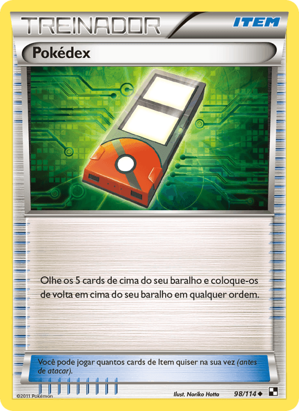 Pokédex, carta 98 de Black & White