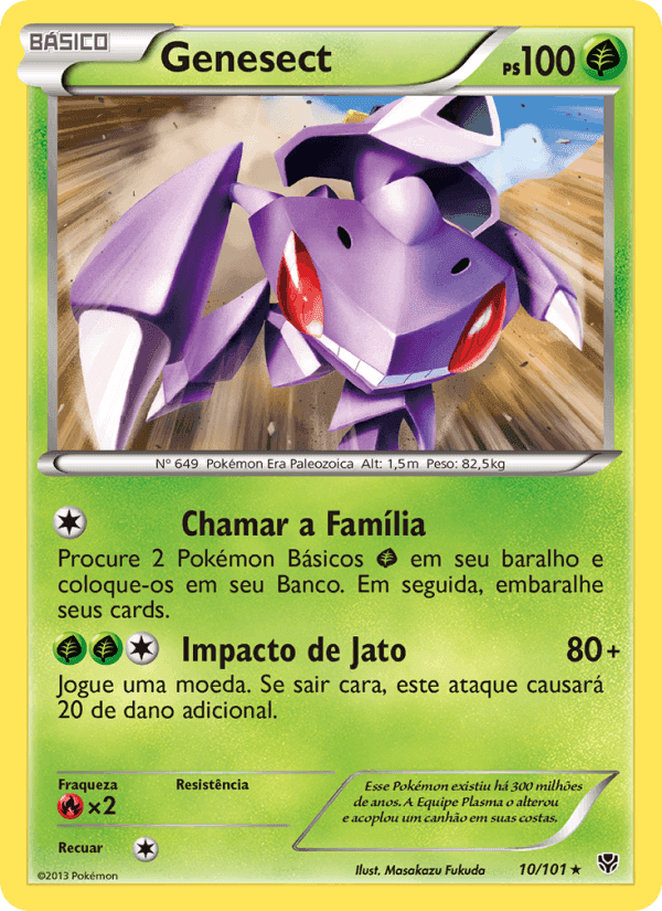 Genesect, carta 10 di Explosão de Plasma
