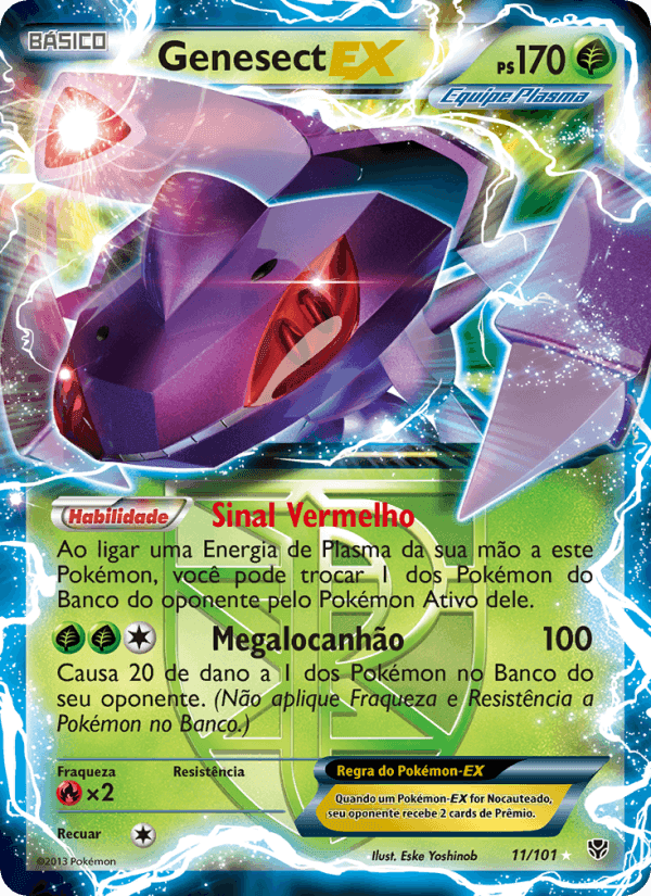 Genesect-EX, card 11 from Explosão de Plasma