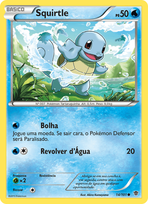 Squirtle, carte 14 de Explosão de Plasma