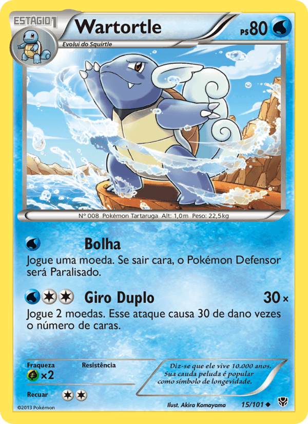 Wartortle, carta 15 di Explosão de Plasma