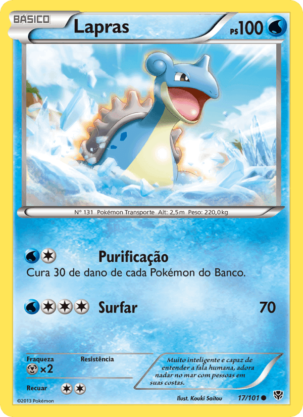 Lapras, carta 17 de Explosão de Plasma