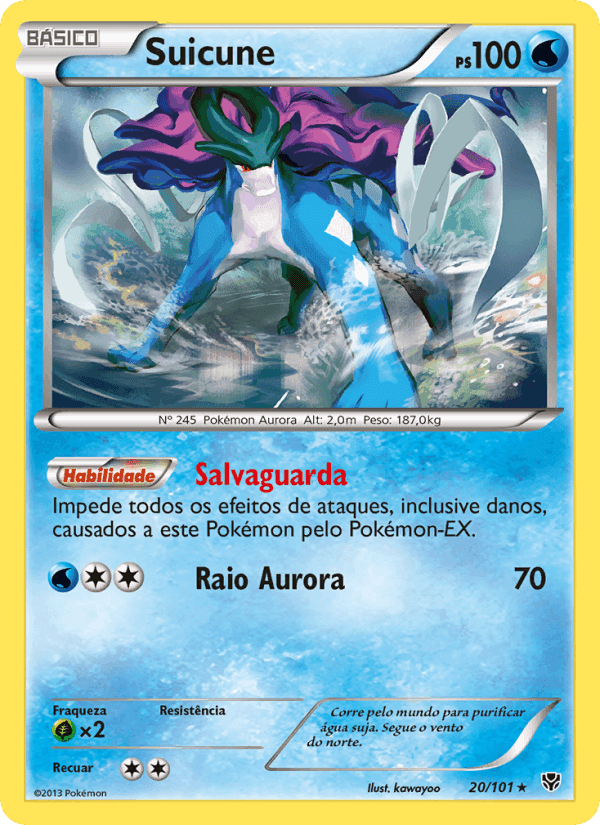 Suicune, carta 20 de Explosão de Plasma