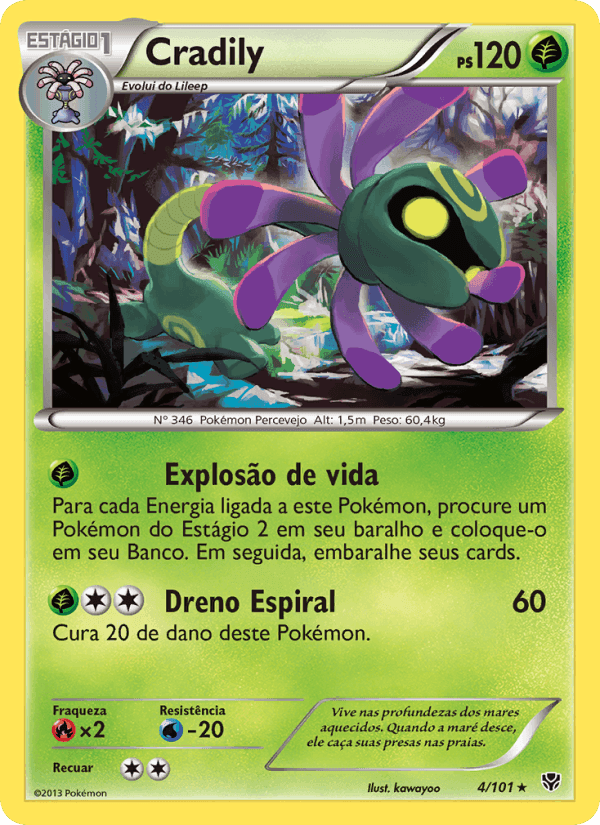Cradily, carta 4 de Explosão de Plasma