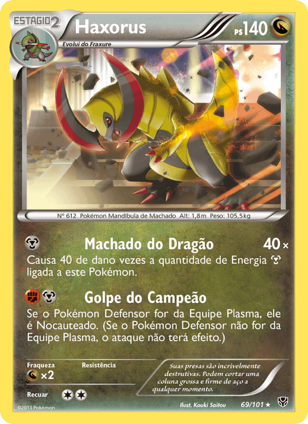 Haxorus, carte 69 de Explosão de Plasma