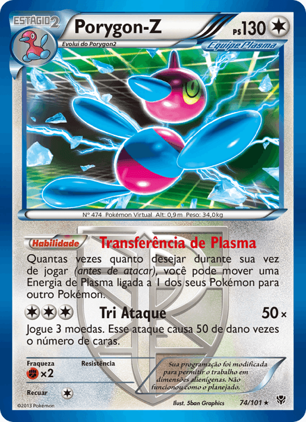 Porygon-Z, carta 74 de Explosão de Plasma