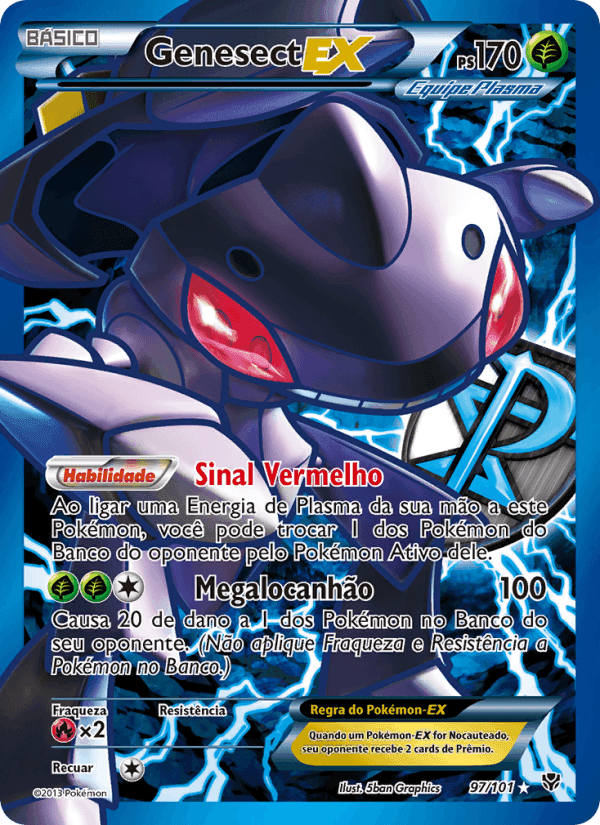 Genesect-EX, card 97 from Explosão de Plasma