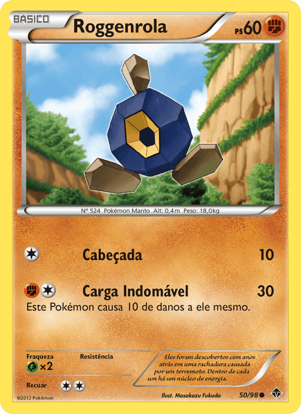 Roggenrola, carta 50 di Poderes Emergentes