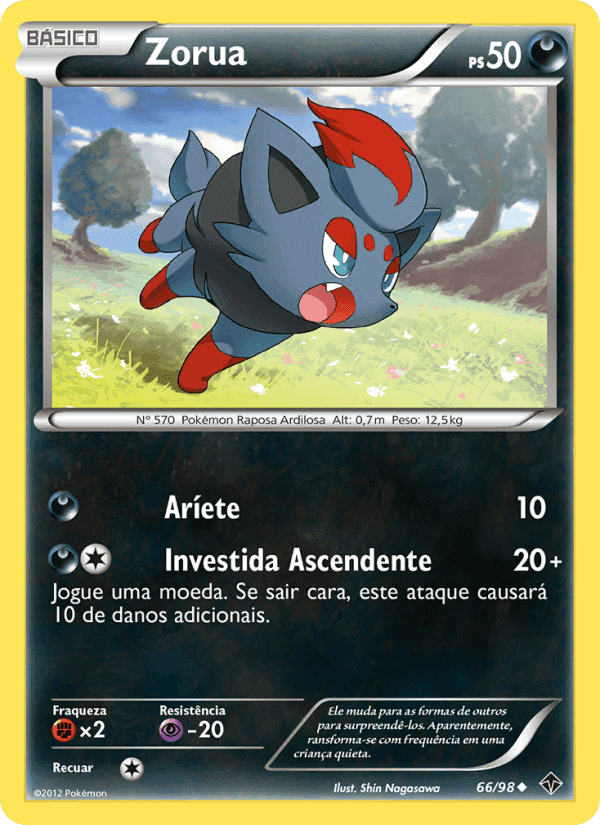 Zorua, card 66 from Poderes Emergentes