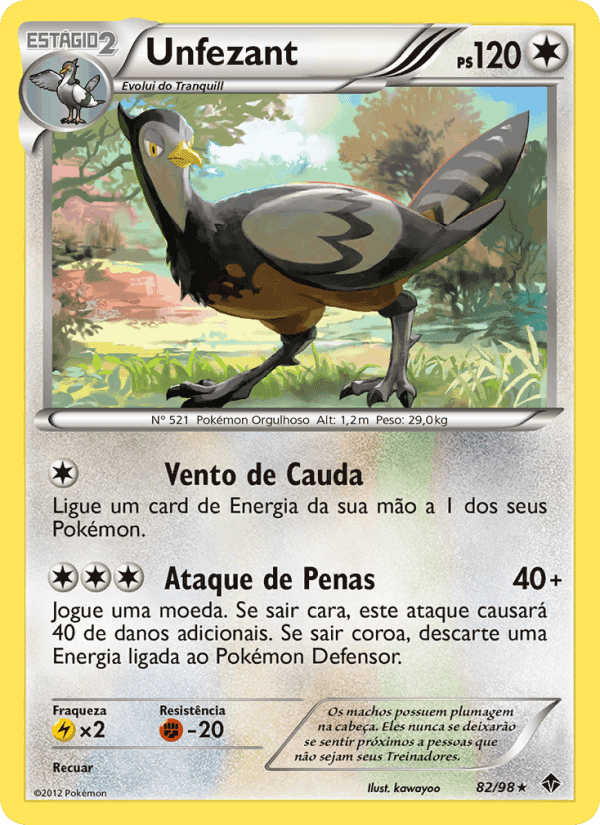 Unfezant, carta 82 de Poderes Emergentes