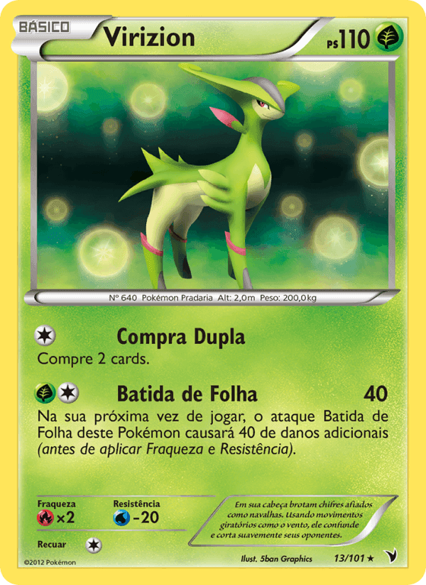 Virizion, carta 13 di Vitórias Nobres