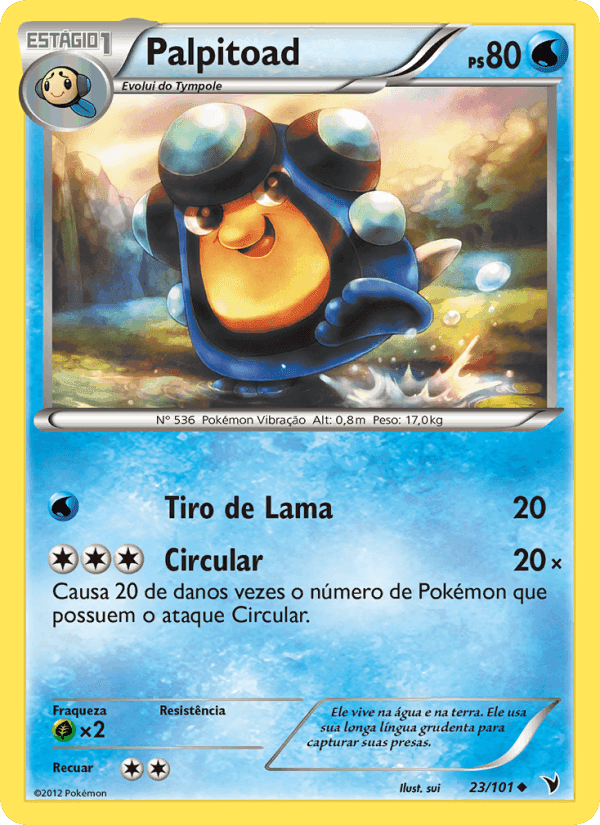 Palpitoad, card 23 from Vitórias Nobres