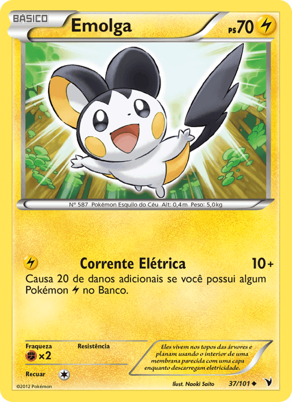 Emolga, carta 37 de Vitórias Nobres