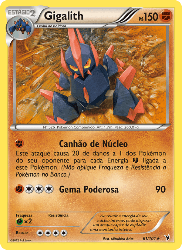 Gigalith, card 61 from Vitórias Nobres