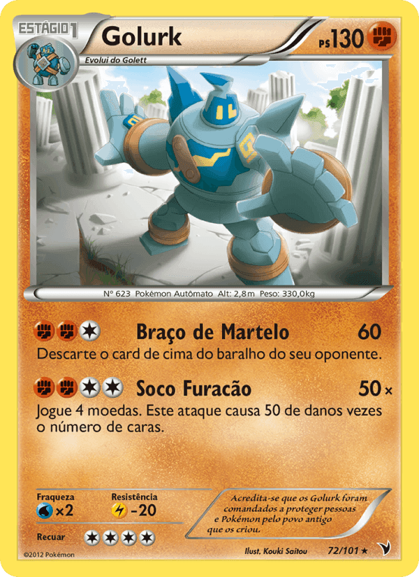 Vitórias Nobres の 72 番、Golurk