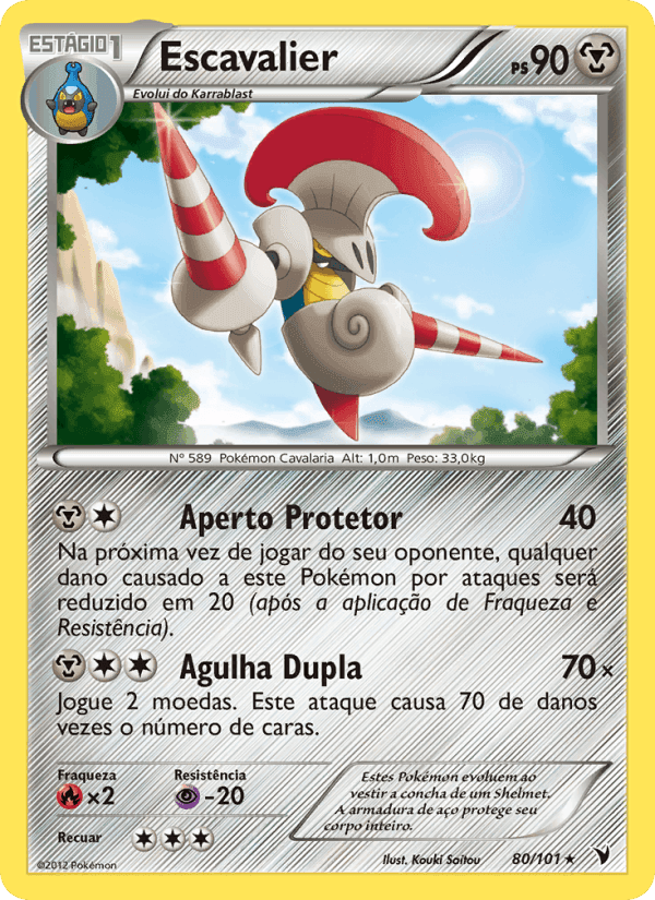 Escavalier, card 80 from Vitórias Nobres