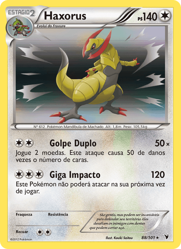 Haxorus, card 88 from Vitórias Nobres