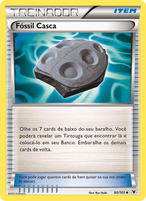 Fóssil Casca, card 90 from Vitórias Nobres