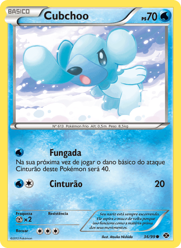 Cubchoo, carta 36 de Próximos Destinos