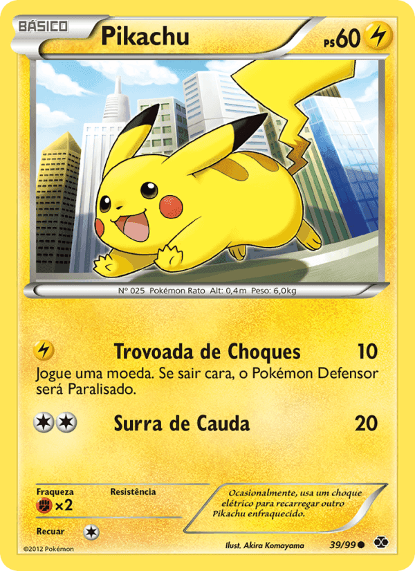 Pikachu, carta 39 de Próximos Destinos