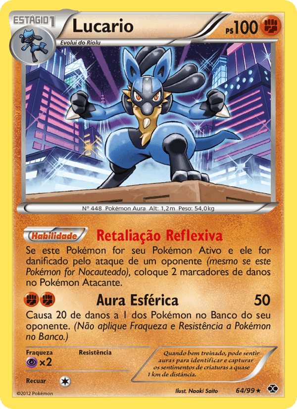 Lucario, carta 64 de Próximos Destinos