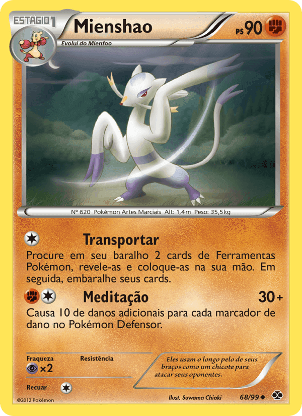 Mienshao, card 68 from Próximos Destinos
