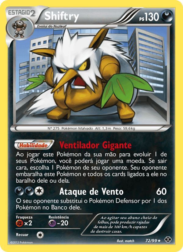 Shiftry, card 72 from Próximos Destinos