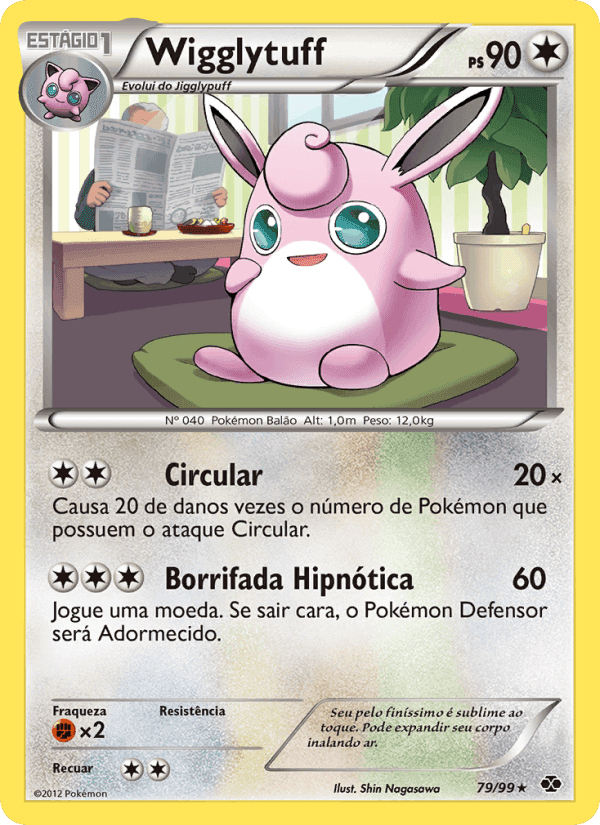 Wigglytuff, card 79 from Próximos Destinos
