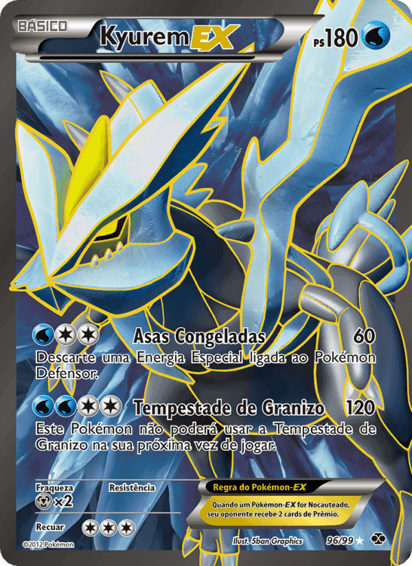 Kyurem-EX, card 96 from Próximos Destinos