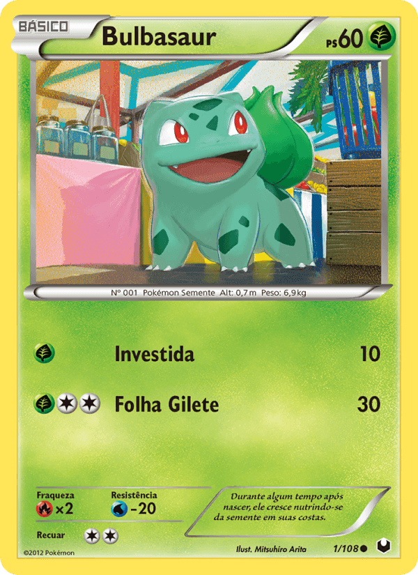 Bulbasaur, carte 1 de Exploradores da Escuridão