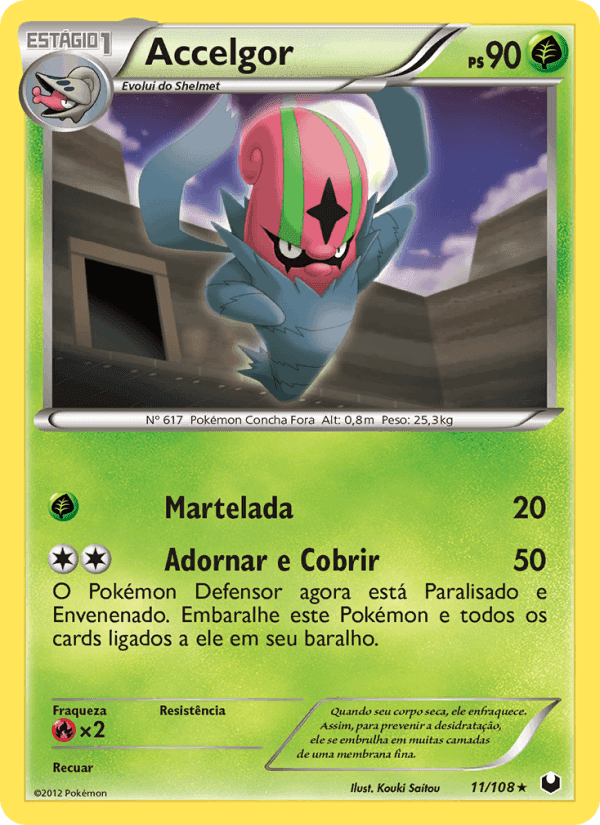Accelgor, carta 11 di Exploradores da Escuridão