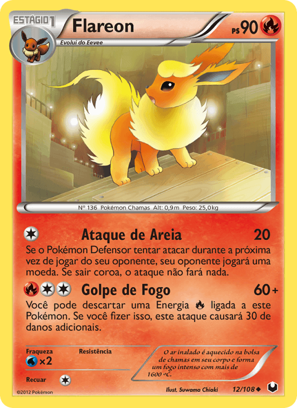 Flareon, carte 12 de Exploradores da Escuridão