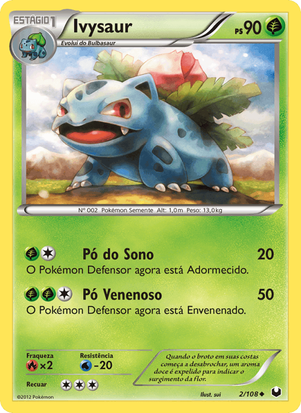 Ivysaur, carte 2 de Exploradores da Escuridão