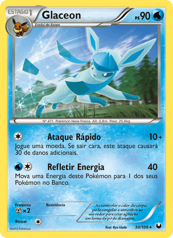 Glaceon, carte 30 de Exploradores da Escuridão