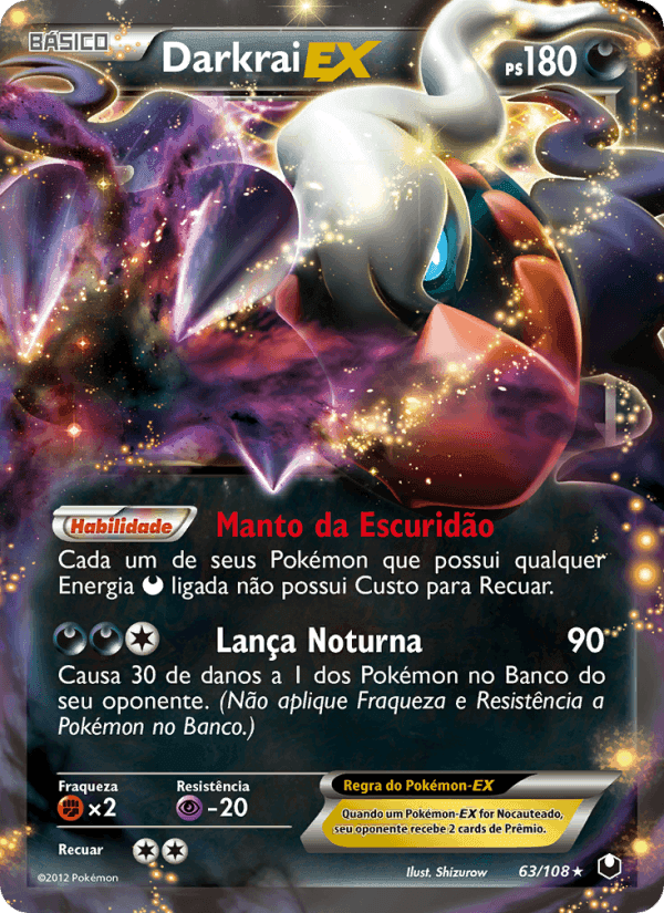 Darkrai-EX, carta 63 di Exploradores da Escuridão