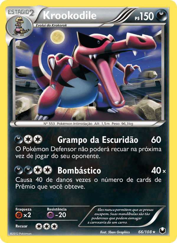 Krookodile, carta 66 de Exploradores da Escuridão