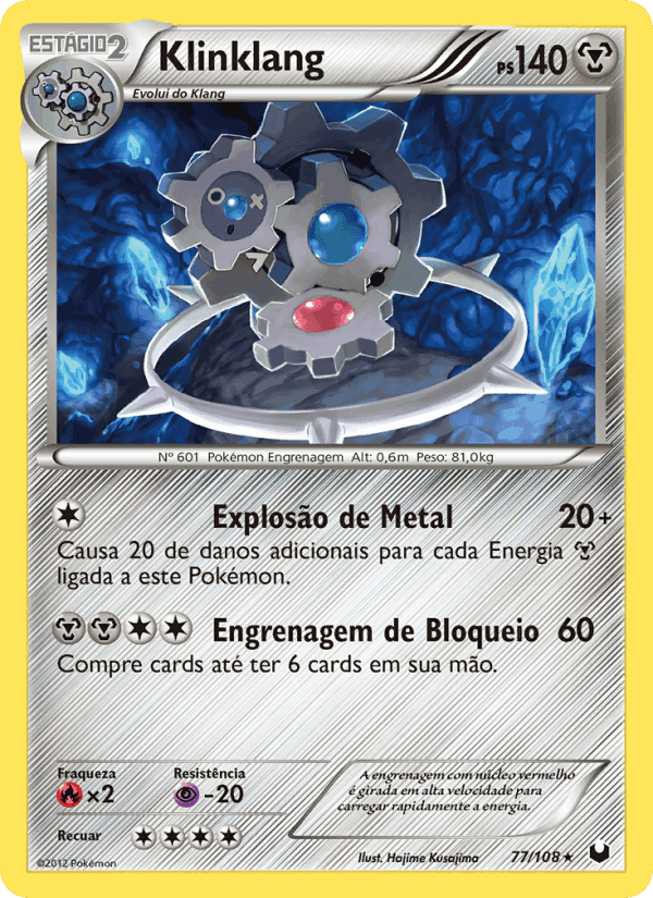 Klinklang, carta 77 de Exploradores da Escuridão