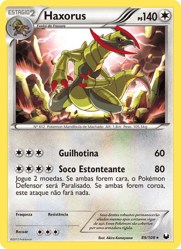 Haxorus, carta 89 de Exploradores da Escuridão