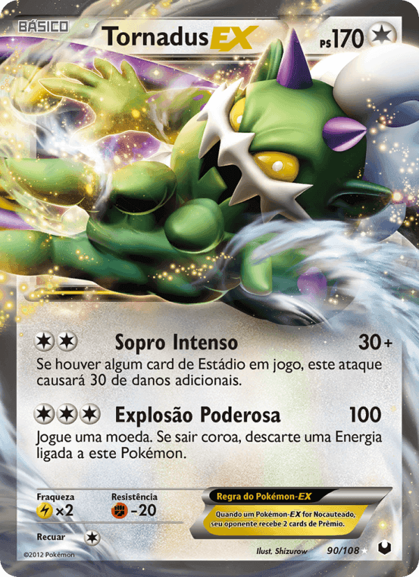 Tornadus-EX, carte 90 de Exploradores da Escuridão