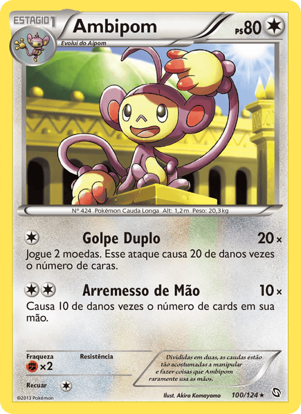 Ambipom, carta 100 de Dragões Enaltecidos