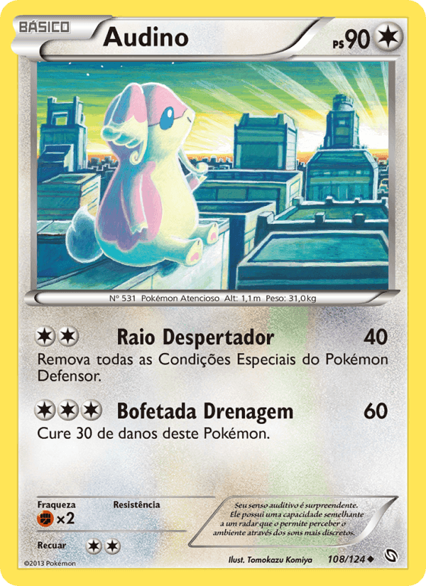 Audino, carta 108 de Dragões Enaltecidos
