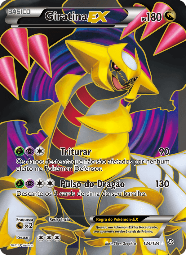 Giratina-EX, card 124 from Dragões Enaltecidos