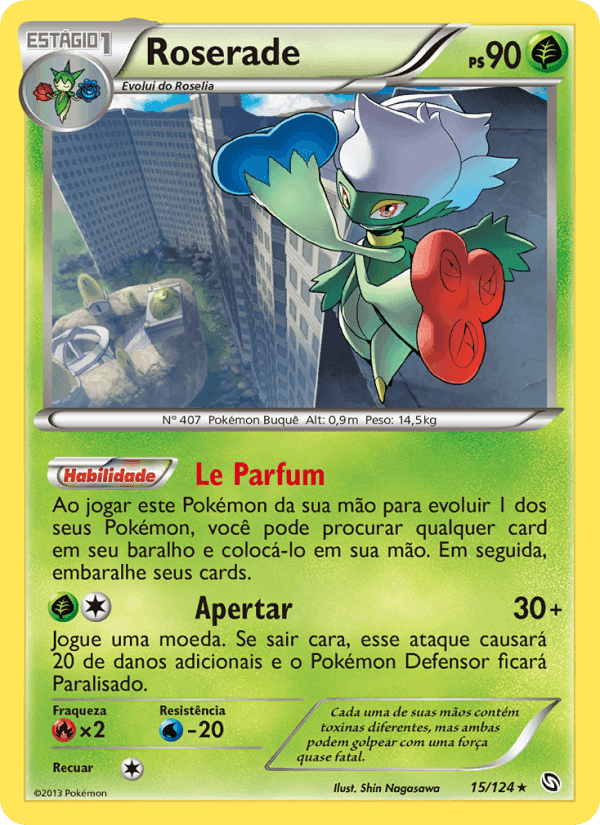 Roserade, carte 15 de Dragões Enaltecidos