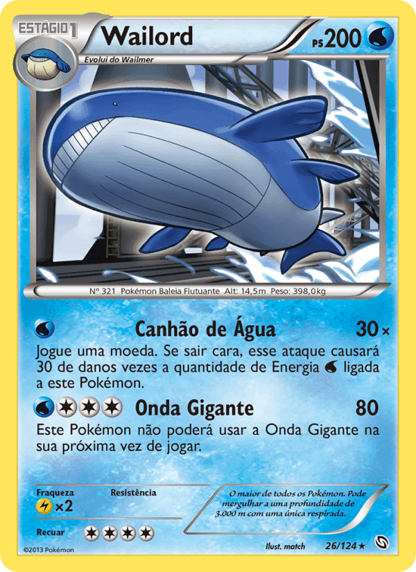 Wailord, carte 26 de Dragões Enaltecidos
