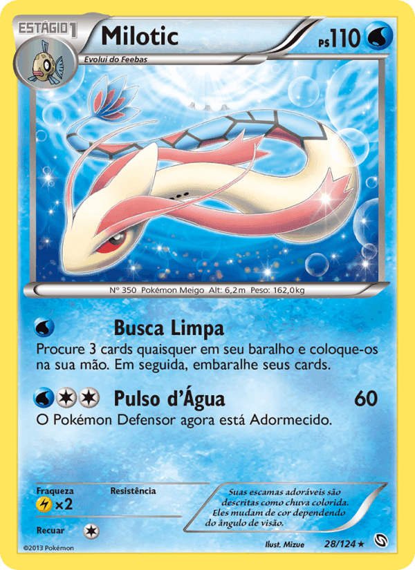 Milotic, carta 28 de Dragões Enaltecidos