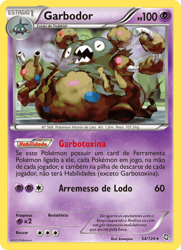 Garbodor, carte 54 de Dragões Enaltecidos