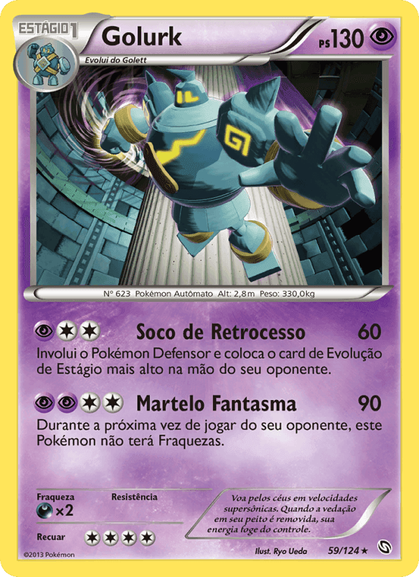Golurk, carte 59 de Dragões Enaltecidos